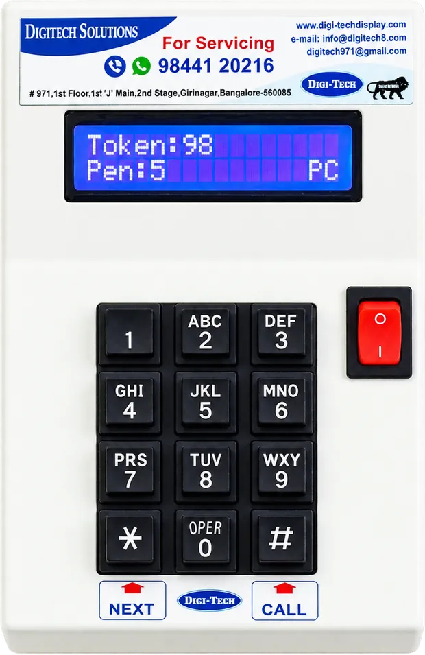 Wireless calling unit — LED QMS