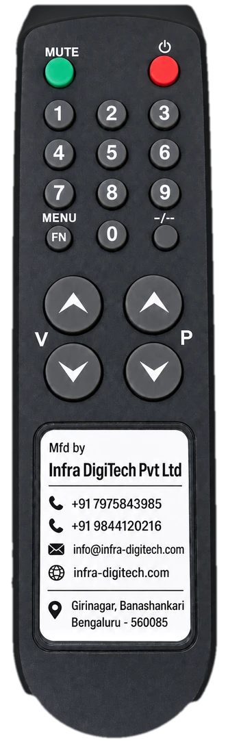 IR remote — decentralised LED display boards